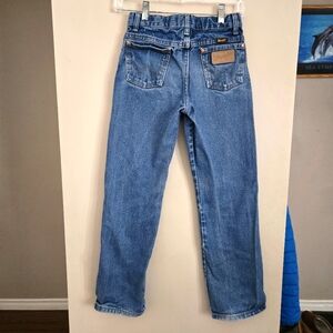 Wrangler Boys Cowboy Cut Original Fit Blue Denim Jeans 12 Regular